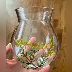 Anthropologie Spruced Up Glass Vase